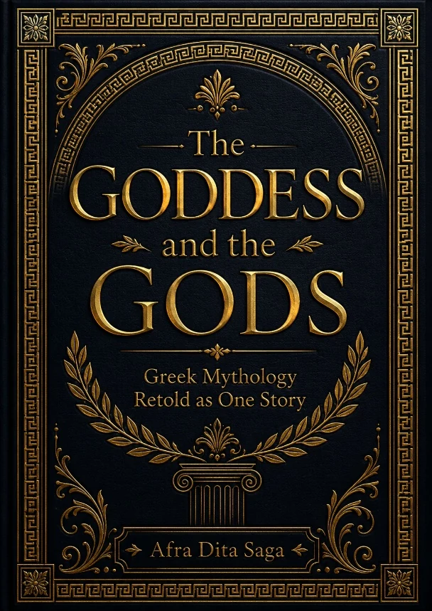 The Goddess and the Gods book cover by Afra Dita Saga